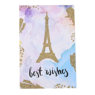 Листівка з глітером "Best wishes" 10х15 см