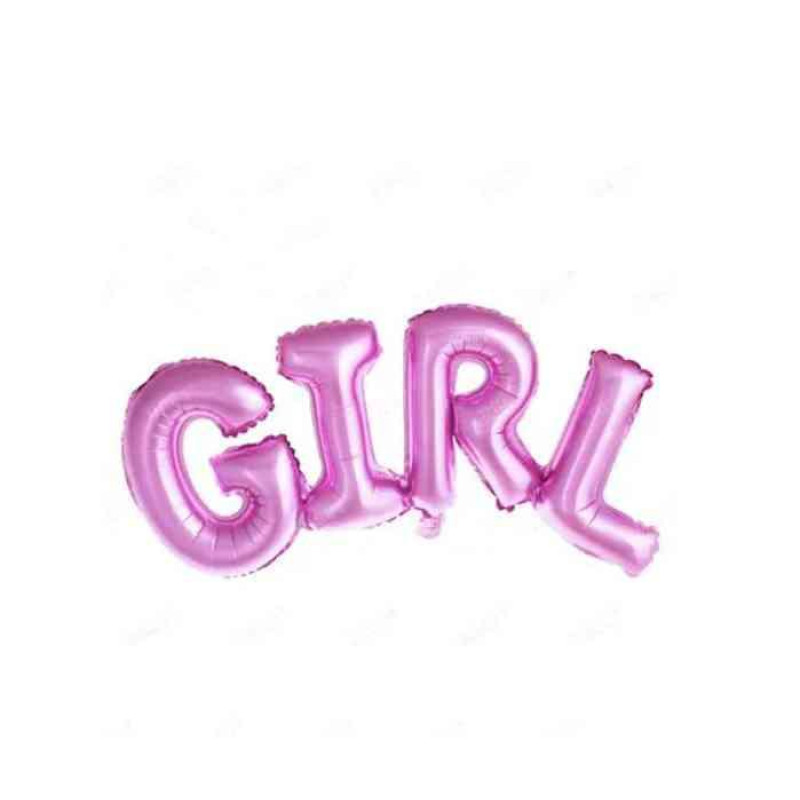 Фольгований напис Girl, 82х32 см (в пакованні)