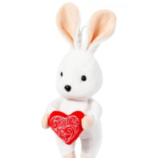 М'яка іграшка Зайчик Bunny білий, 21 см