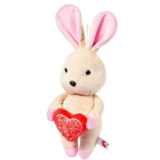 М'яка іграшка Зайчик Bunny кремовий, 21 см