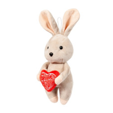 М'яка іграшка Зайчик Bunny сірий, 21 см