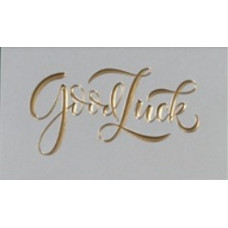 Лист з тисненням "Good Luck" 10х15 см