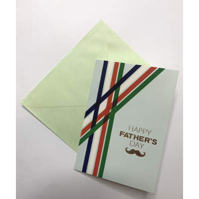 Листівка з тисненням "Happy father`s day" 10,5х15 см