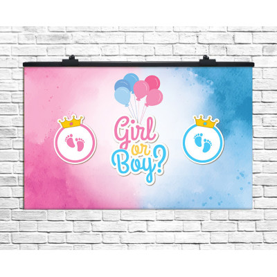 Плакат для свята Boy or Girl, 75х120 см