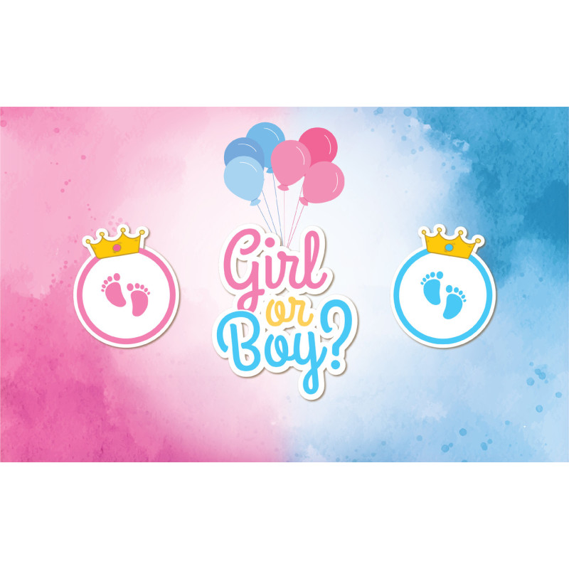 Плакат для свята Boy or Girl, 75х120 см