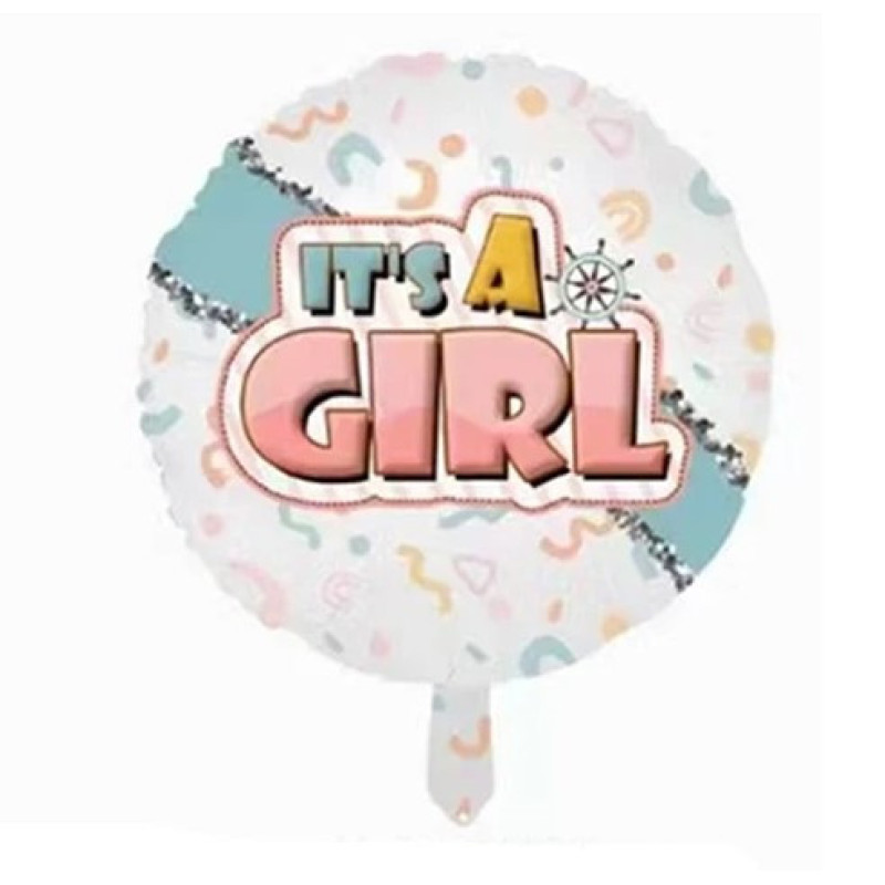 Куля фольгована кругла It's a Girl (Китай)