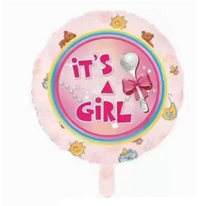 Куля фольгована кругла It's a Girl (Китай)