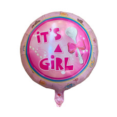 Куля фольгована кругла It's a Girl (Китай)