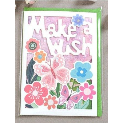 Міні листівка Make a wish 9х12, 5 см