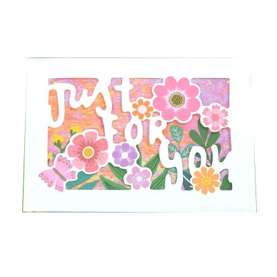 Мини открытка Just for you 9х12,5 см