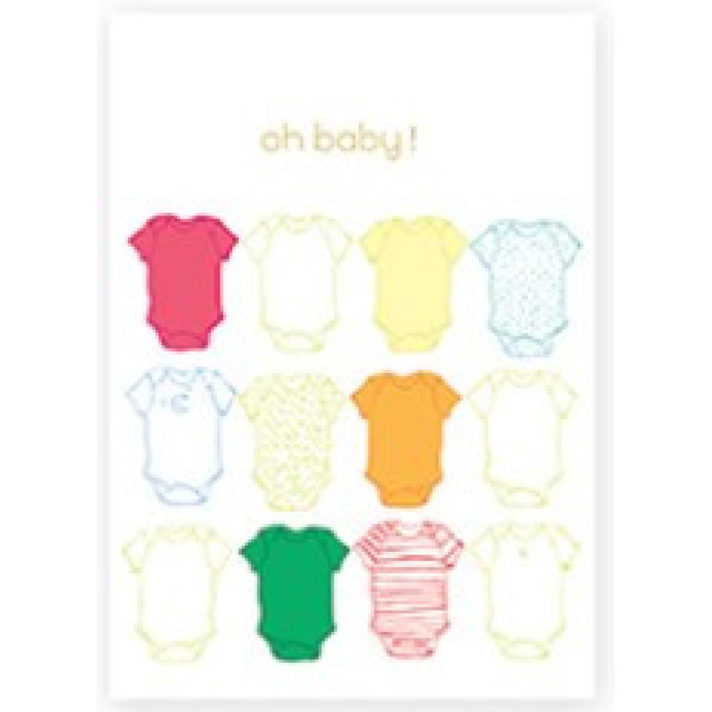 Открытка Oh baby бодик 10,5х15 см