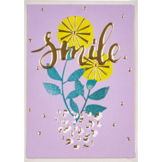 Міні листівка з тисненням Smile 8,5х12,5 см