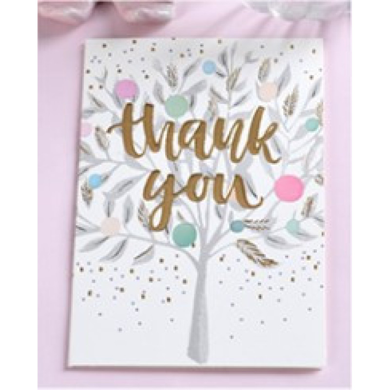 Міні листівка з тисненням Thank you 8,5х12,5 см