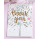Міні листівка з тисненням Thank you 8,5х12,5 см