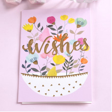 Міні листівка з тисненням Wishes 8,5х12,5 см