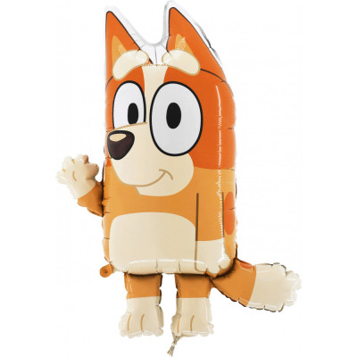 Фольгированный шар Собачка Bluey (Grabo) в упаковке