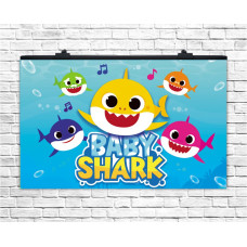 Плакат для свята Baby Shark 75х120 см