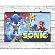 Плакат для свята Sonic 75х120 см