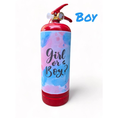 Огнетушитель для гендерной вечеринки, Boy голубой, 2 литра