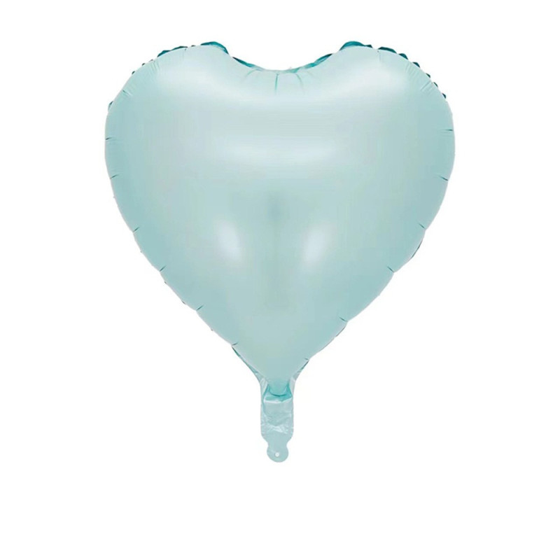Куля фольгована серце Baby Blue 18" (45 см) Китай