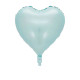 Куля фольгована серце Baby Blue 18" (45 см) Китай