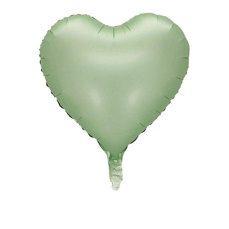 Куля фольгована серце Baby Green 18" (45 см) Китай