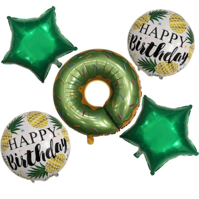 Набір фольгованих куль Happy Birthday, 5 шт