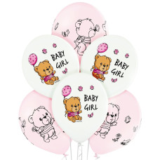 Повітряні кулі Baby Girl Дівчинка 12" (30 см), 25 шт/уп TM Belbal