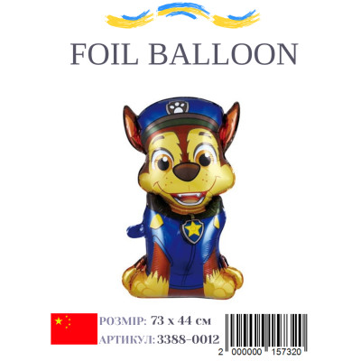 Фольгована куля Гонщик-2 73х44 см (Китай) в пакованні