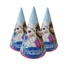 Ковпачки карнавальні дитячі святкові " Холодне серце" (Frozen), 20 шт./пач.