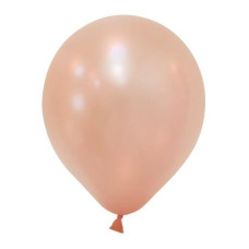 Повітряні кулі металік рожеве золото 10" (25 см) Balonevi