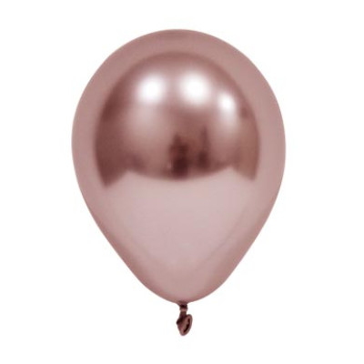 Кулі повітряні хром рожеве золото 6" (50 шт/уп) Balonevi