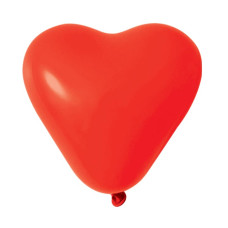 Повітряні кулі серце пастель червоне 12" (30 см) Balonevi