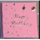 Салфетки бумажные сервировочные Happy Birthday золото на розовом 20 шт/уп