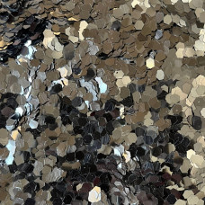 Конфеті лусочки (шестигранники) срібло 3 мм, 50 грамів (Китай)