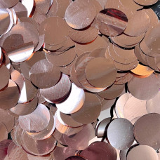 Конфеті-кружечки маленькі, рожеве золото 15 мм, 50 грамів (Китай)