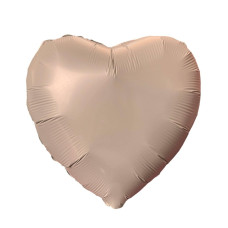 Куля фольгована серце карамельна, 18" (45 см), Китай
