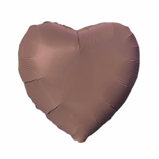 Куля фольгована серце шоколадне, 18" (45 см), Китай