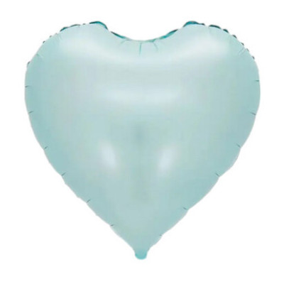 Куля фольгована серце Baby Blue 18" (45 см) Китай