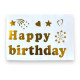 Наклейки "Happy Birthday" для повітряних куль 10 дюймів