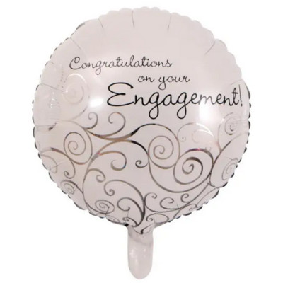 Фольгована куля весільна Congratulations on you Engagement (Китай)
