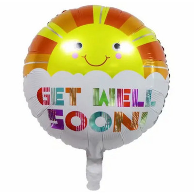 Повітряна куля Get well soon сонечко (Китай)