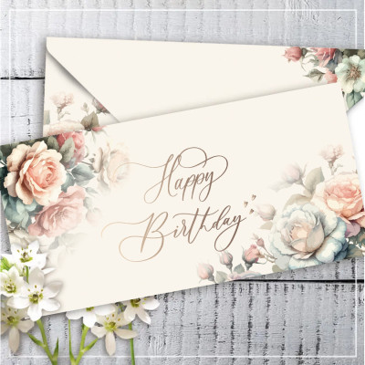 Конверт для денег Happy Birthday