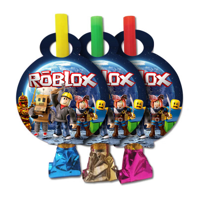 Язычок гудок карнавальный Roblox (Роблокс), 6 шт в уп