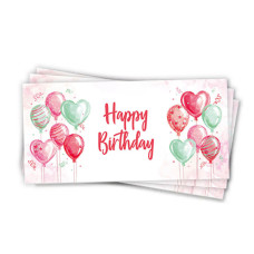 Конверти для грошей Happy Birthday, 10 шт./пач.