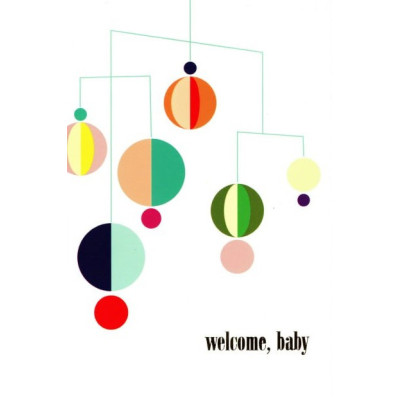 Листівка Welcome baby брязкальце 10,5х15 см