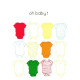 Открытка Oh baby бодик 10,5х15 см