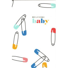 Листівка Welcome baby шпильки 10,5х15 см