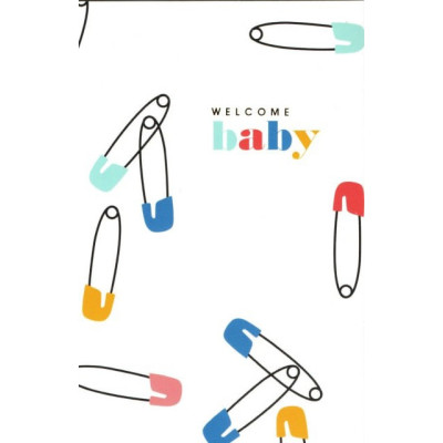 Листівка Welcome baby шпильки 10,5х15 см
