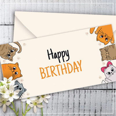 Конверт для грошей Happy Birthday